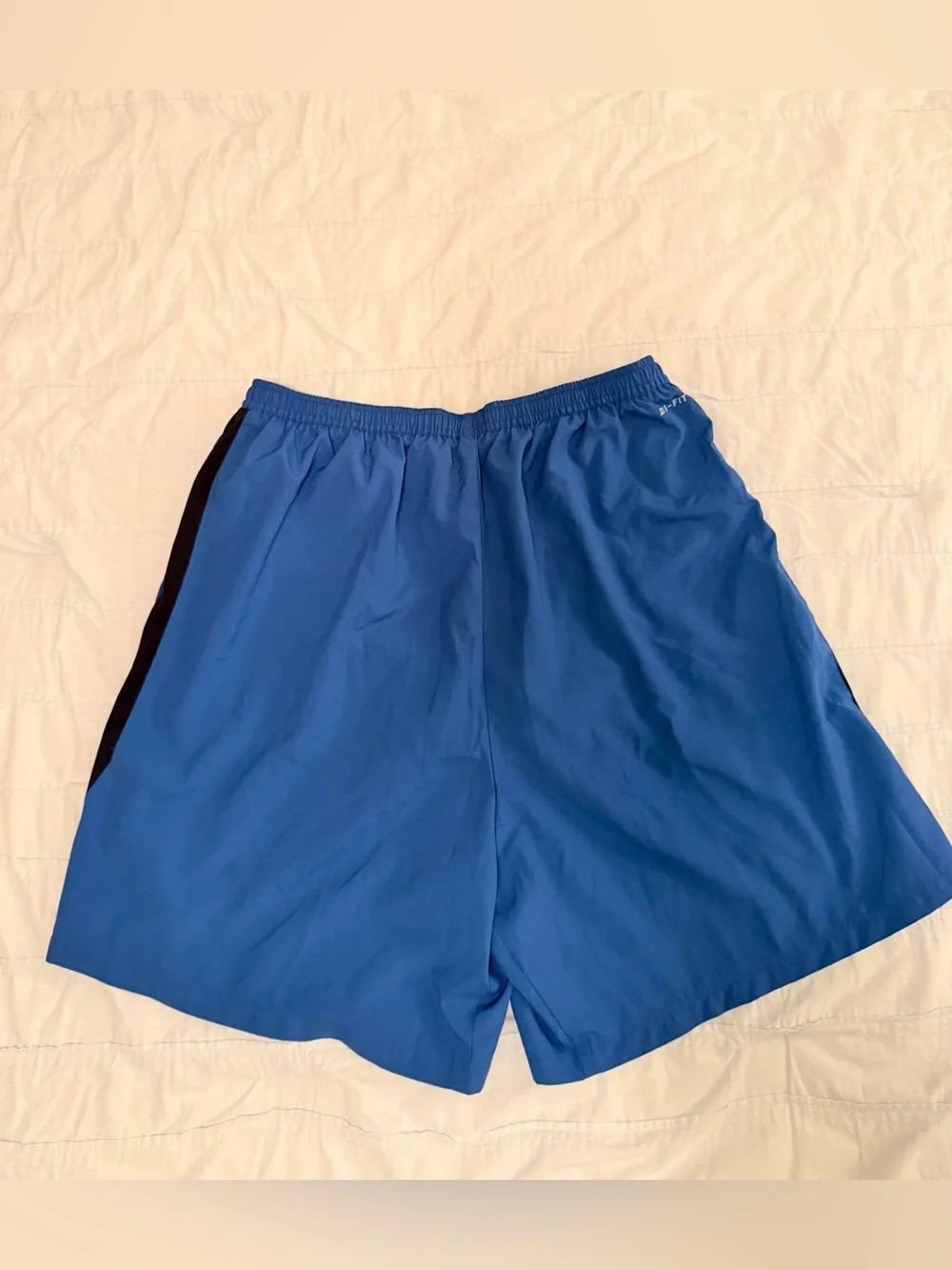 Nike Men’s Royal Blue Athletic Shorts with Black Side Panels